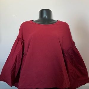 ZARA / Red long sleeve top